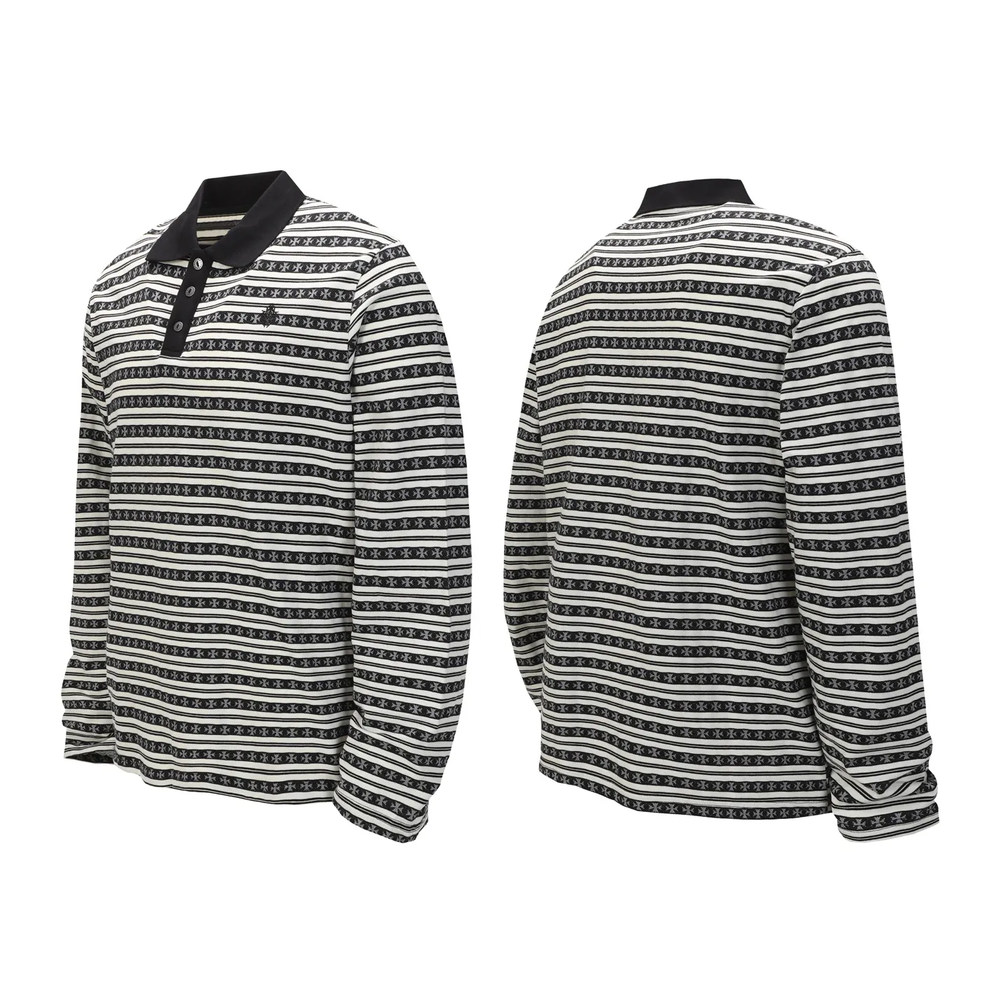 P190 -Chrome Hearts/Chrome Hearts 25ss season's most popular striped yarn-dyed long-sleeved T-shirt -High weight, high density and high quality. The wool is soft, delicate and skin-friendly. It feels soft and silky. It has excellent warmth and skin-friendly properties. -Customized weaving and dyeing, no color difference, no matter the fabric or workmanship details, beat the ordinary version on the market. -Colour: black, gray, blue, pink, green -Size: S M L XL